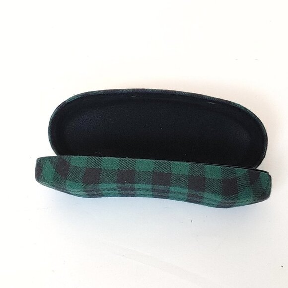 BEAVER CANOE Eye Glasses Storage Case PLAID Buffalo Plaid ROOTS CANADA GREEN - Picture 5 of 5